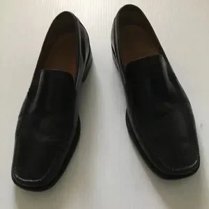 COLE HAAN SHOES Black Leather Loafers Moc Toe Men’s Sz 9 M Made in India s-l400.jpg main image 4